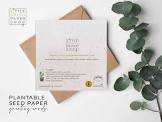 Plantable Seed Paper Cards