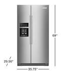 KitchenAid 19.9 cu ft. Counter-Depth Side-by-Side Refrigerator