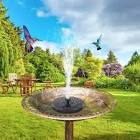 Mademax Solar Bird Bath Fountain Pump