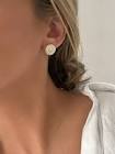 Disk Stud Earrings