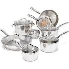 T-fal C836SD Ultimate Stainless Steel Copper Bottom Cookware Set