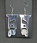 Recycled Aluminum Drop Earrings