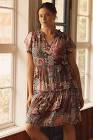 By Anthropologie Ruffle Sleeve Dress