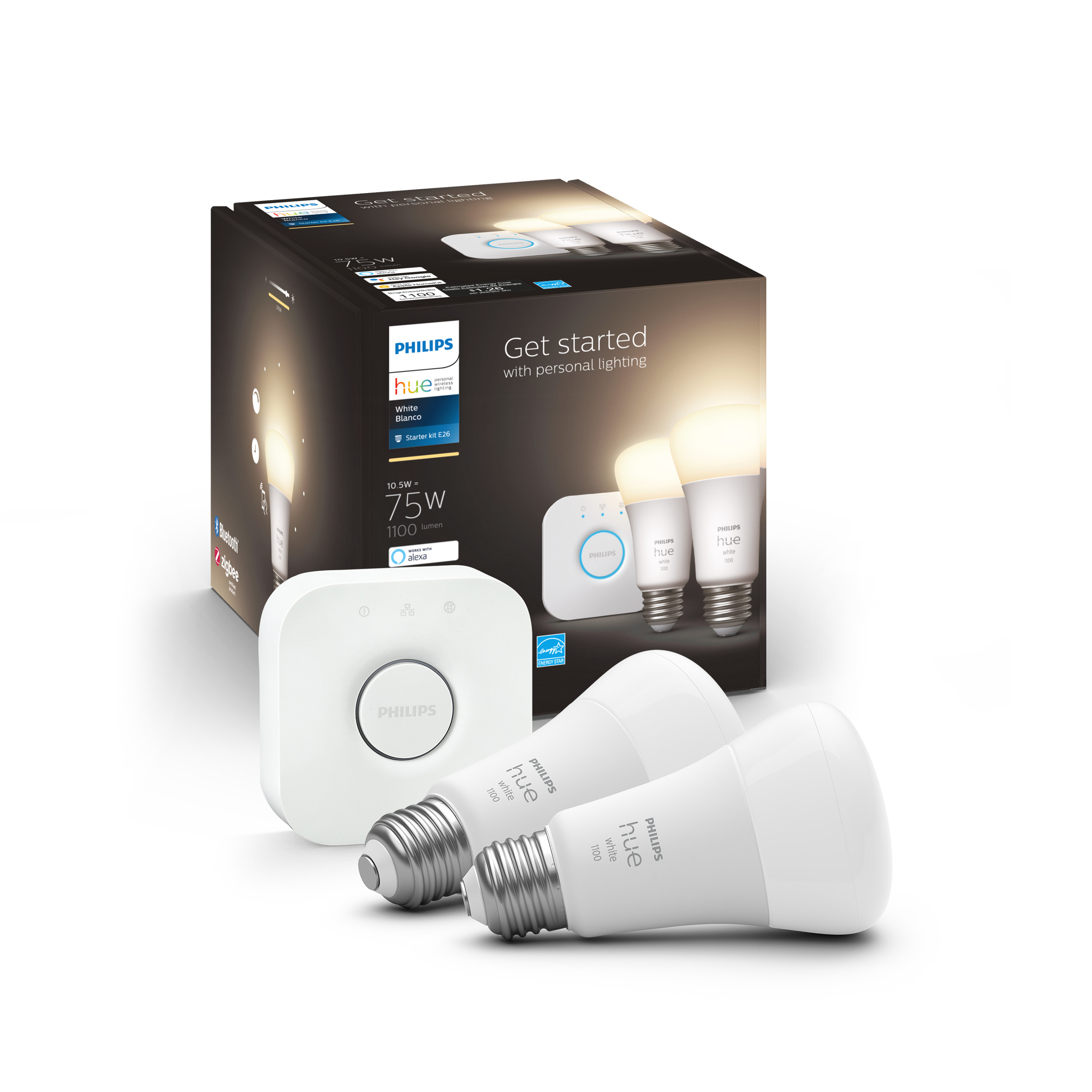 Philips Hue White A19 Starter Kit