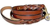 Soft Touch Collars Leather Braided Heavy Duty Dog Leash