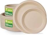 Green Paper Products Compostable Plates