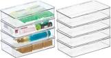 mDesign Stackable Plastic Storage Organizer