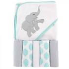 Luvable Friends Hooded Towel and Washcloth Set