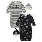 Gerber Baby Boys' 4 Pack Gown, Cap and Booties Set