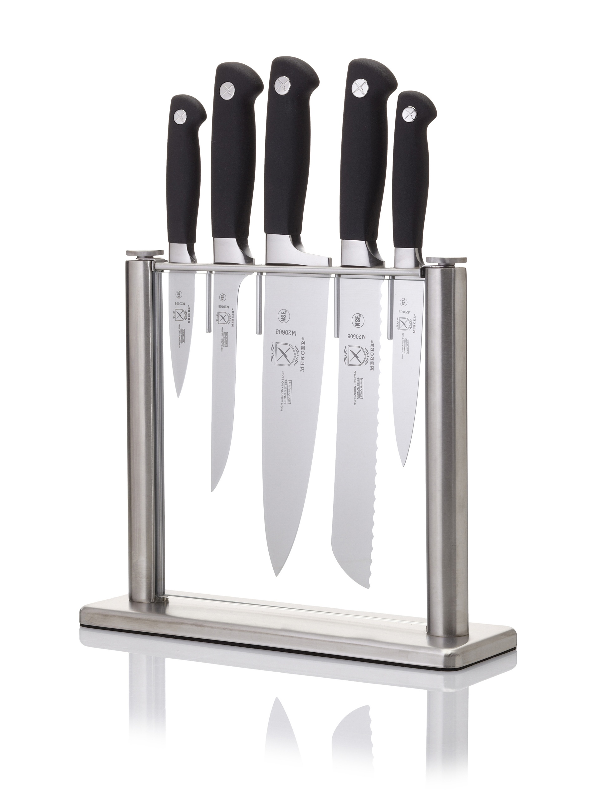 Mercer Culinary Genesis 6-Piece Knife Block Set