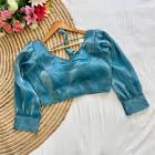 Jimmy Choo Satin Wrap Blouse
