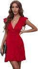 Ruffled Wrap Dress