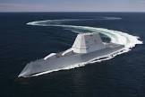 Modern DDG-1000 Zumwalt Class Destroyer Model