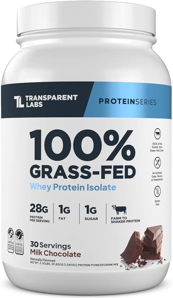 Transparent Labs 100% Grass-Fed Whey Protein Isolate