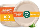EcoSoul 100% Compostable Heavy Duty Plates