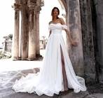 Off-Shoulder A-Line Gown