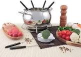 Swissmar Mont Blanc 9-Piece Ceramic Fondue Set
