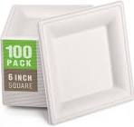 GreenWorks Compostable Square Plates