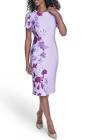 Calvin Klein Floral Sheath Midi Dress